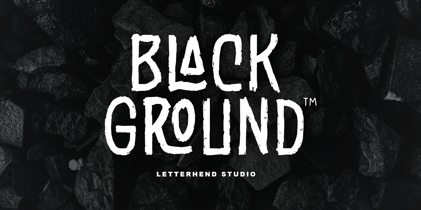 Пример шрифта Black Ground #1